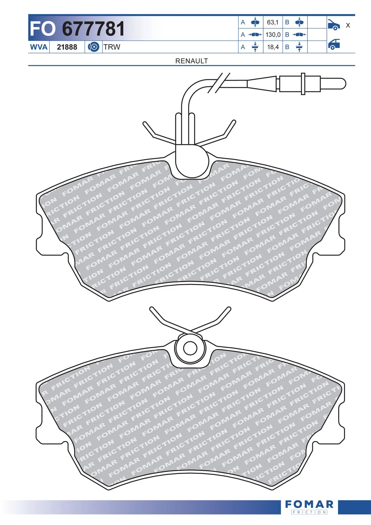 Brake Pad Set, disc brake